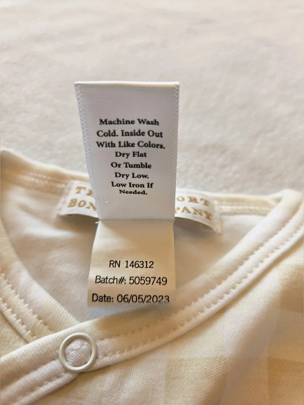 The Beaufort Bonnet Company Yellow Gingham Baby Matching Set